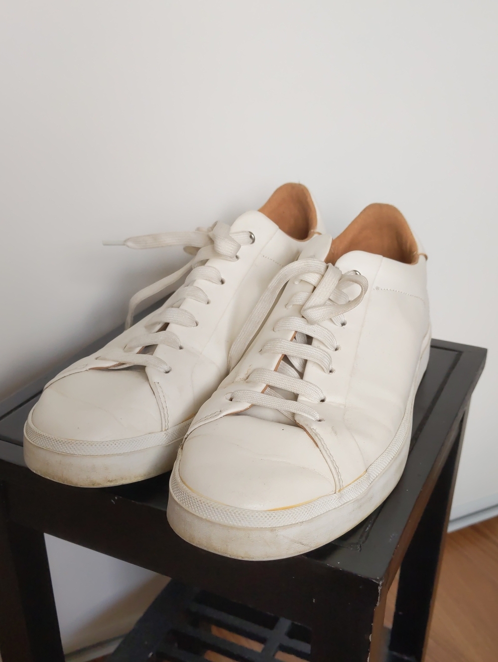 Zara Men's White Low-Top Sneakers